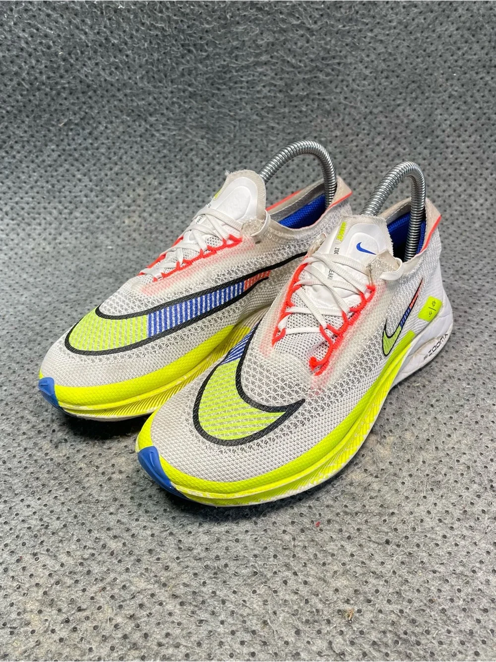 Nike ZoomX Streakfly Premium White Racer Blue Volt Shoes Size 6 Women’s